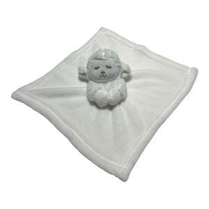 White Lamb Baby Lovey Security Blanket INF Inc